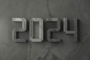 迎新2024跨年龙年艺术字