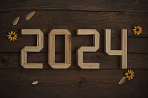 迎新2024年会科技感艺术字