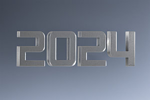 迎新2024元旦时尚艺术字