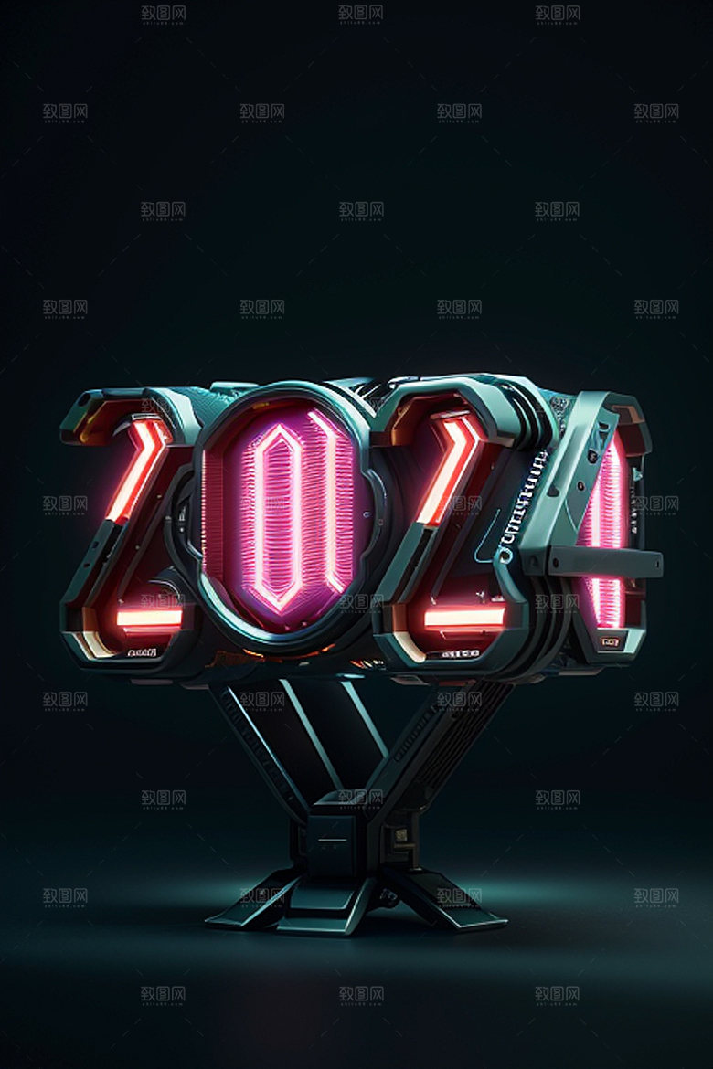 2024年时尚立体艺术字