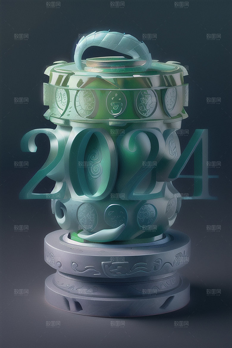2024年跨年时尚艺术字