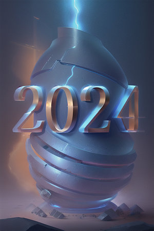 2024年立体龙年艺术字