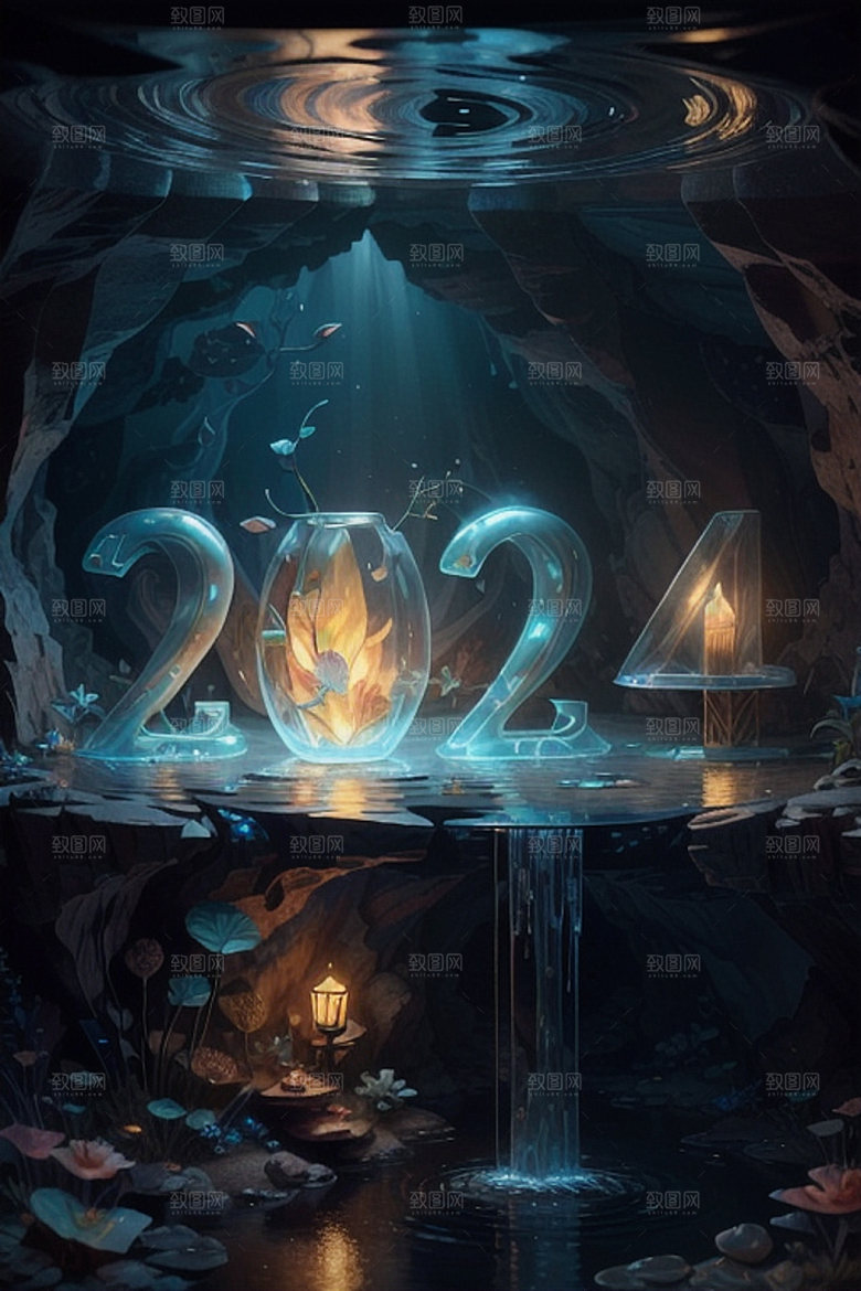 2024年元旦创意艺术字