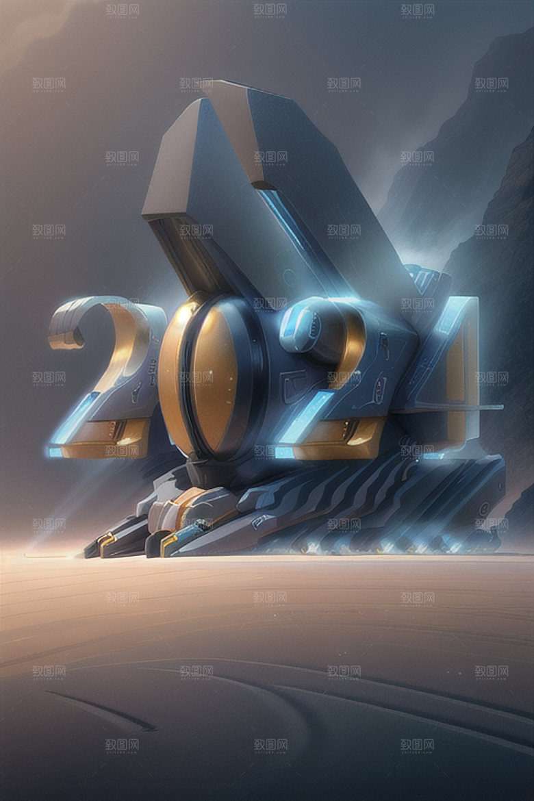 2024年新年创意艺术字