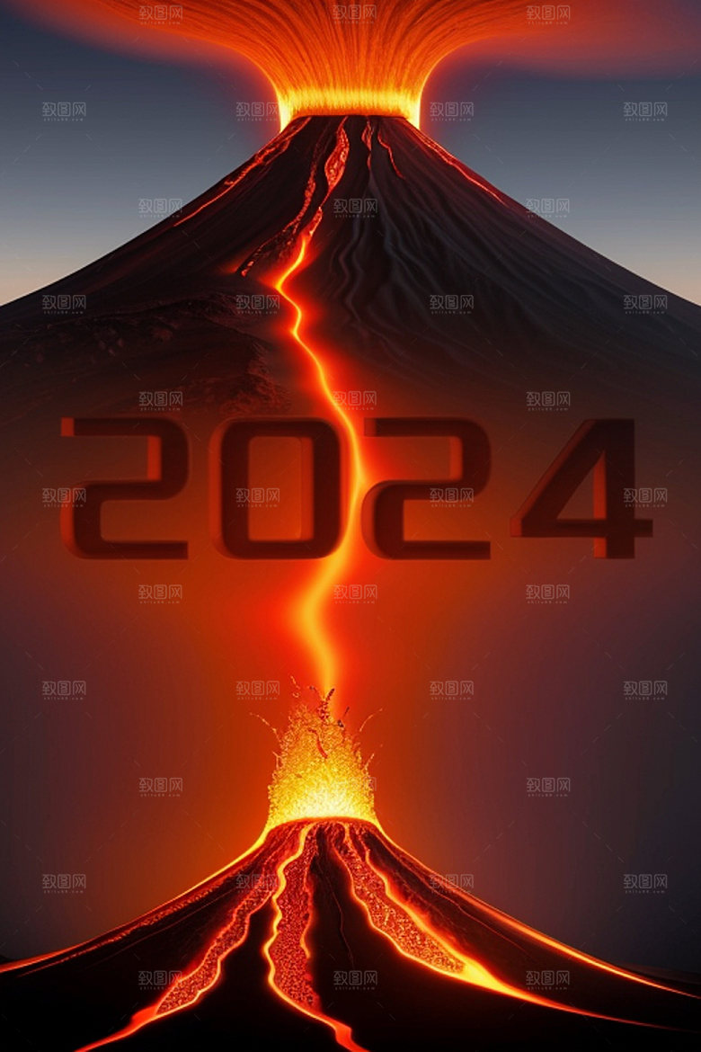 2024年年会3D艺术字