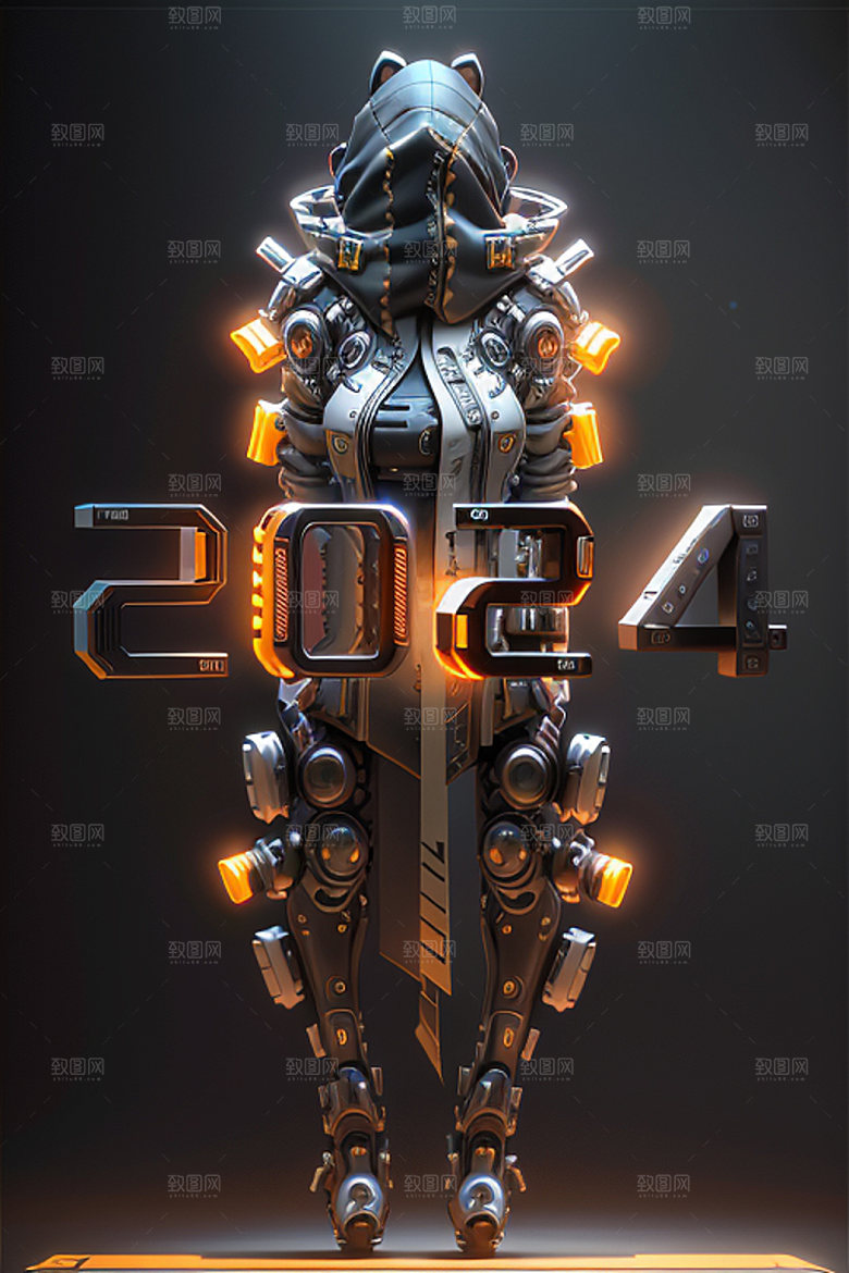 2024年创意立体艺术字