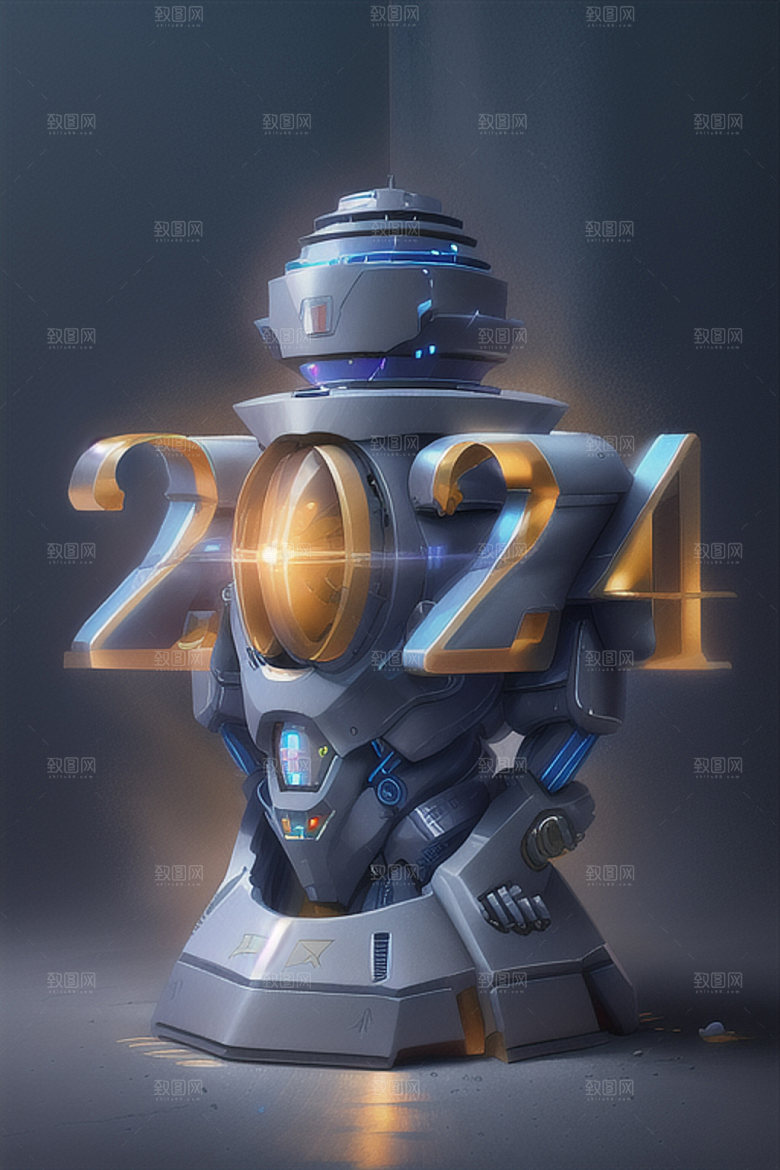 2024年创意新年艺术字