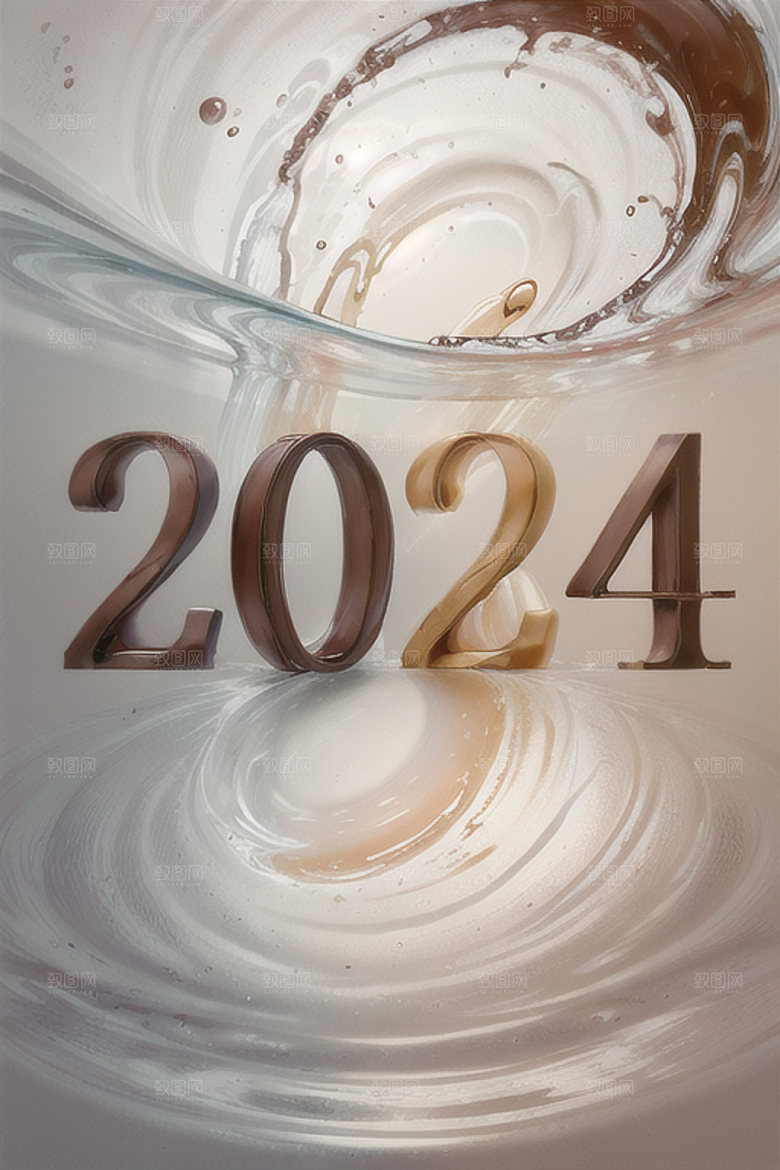2024年创意新年艺术字