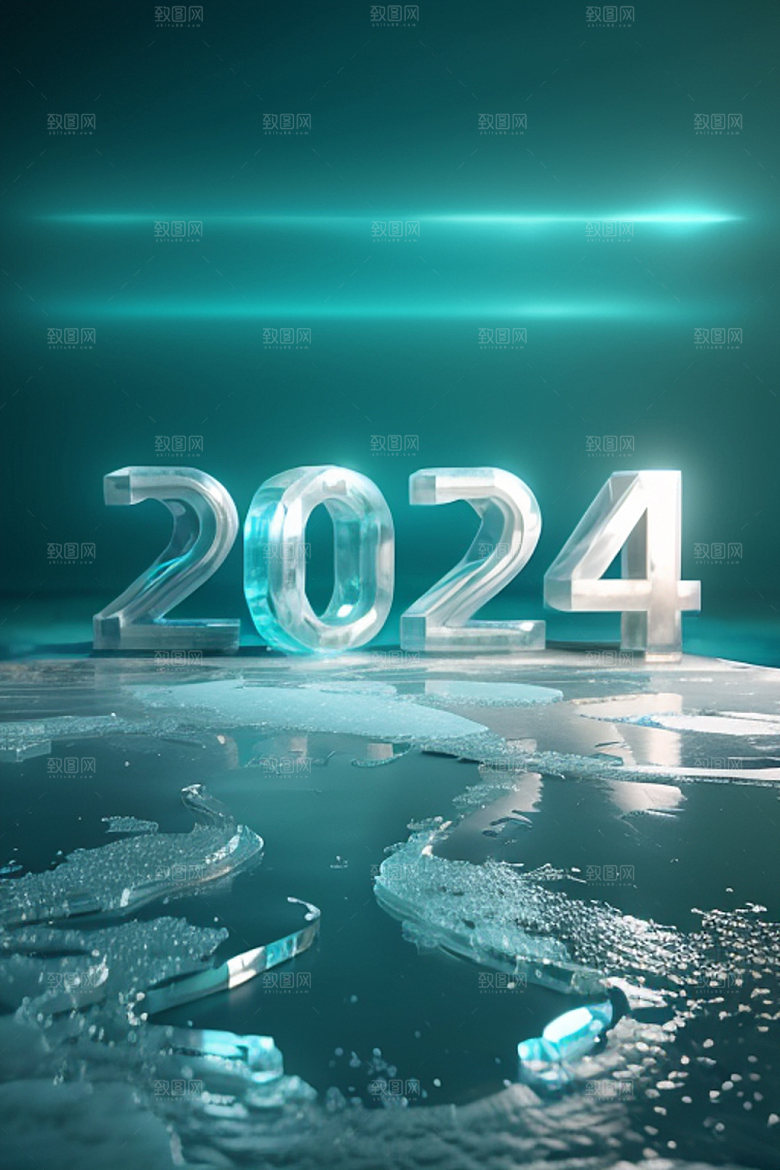 2024年年会立体艺术字