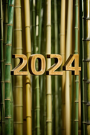 2024年年会时尚艺术字