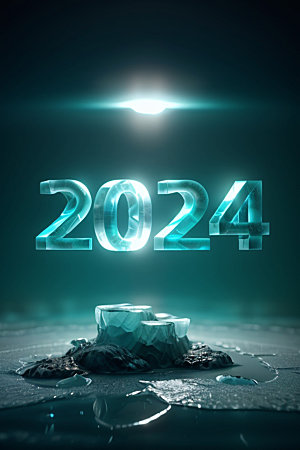 2024年龙年立体艺术字