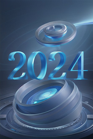 2024年跨年年会艺术字