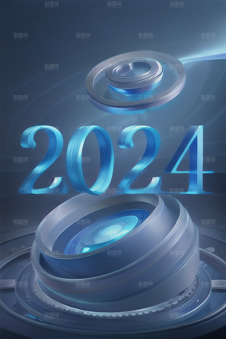2024年跨年年会艺术字