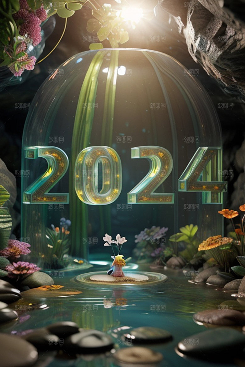 2024年科技感3D艺术字