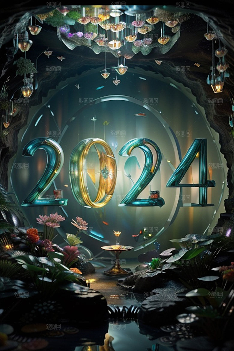 2024年龙年时尚艺术字