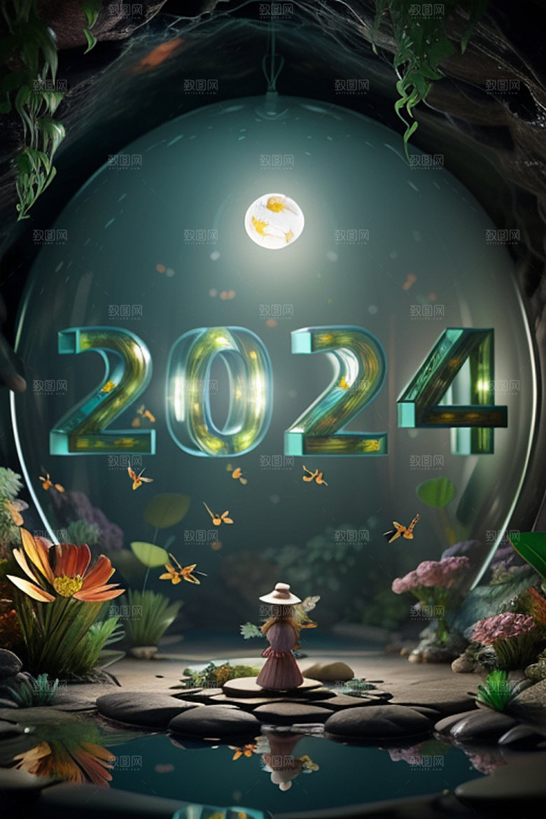 2024年新年创意艺术字
