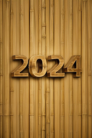 2024年立体年会艺术字