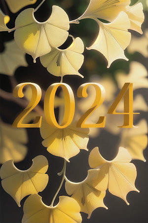 2024年跨年时尚艺术字