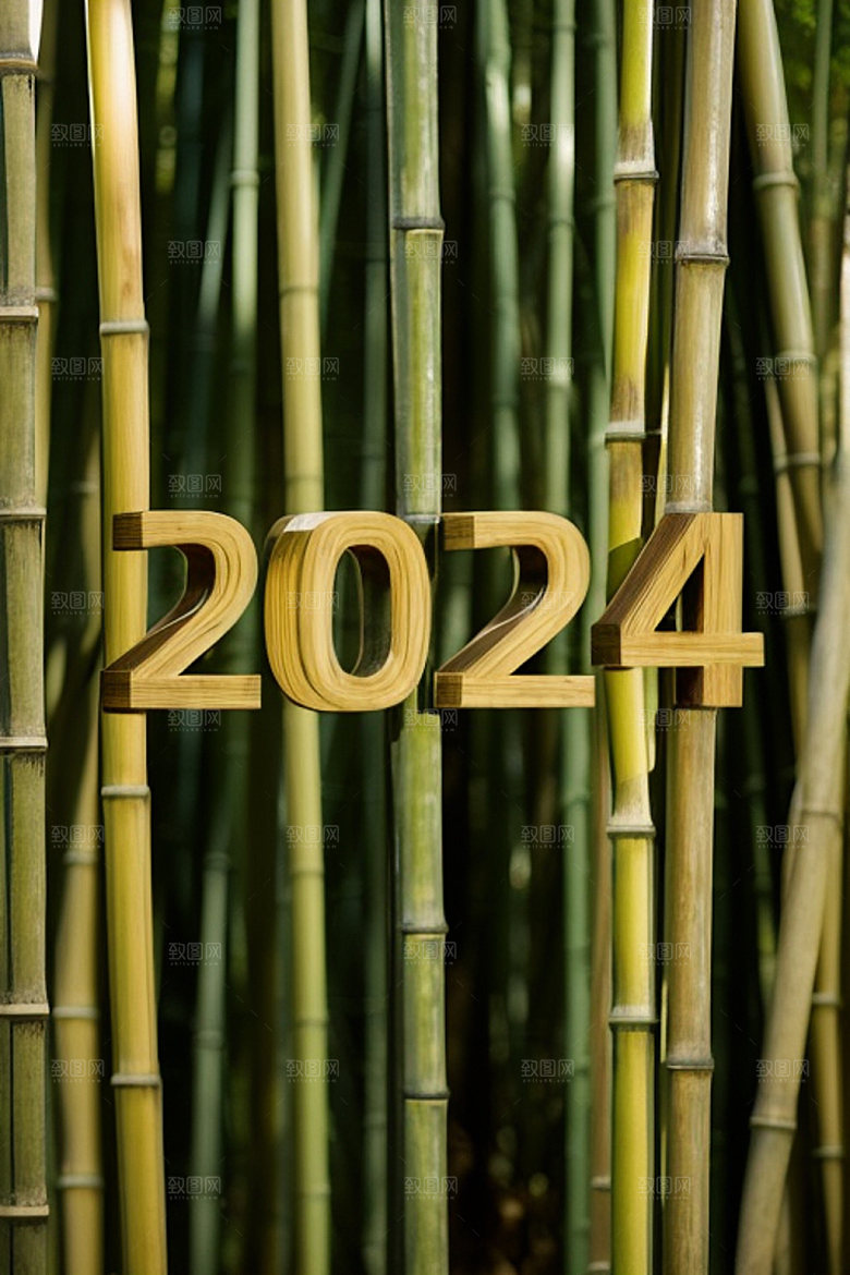 2024年跨年3D艺术字