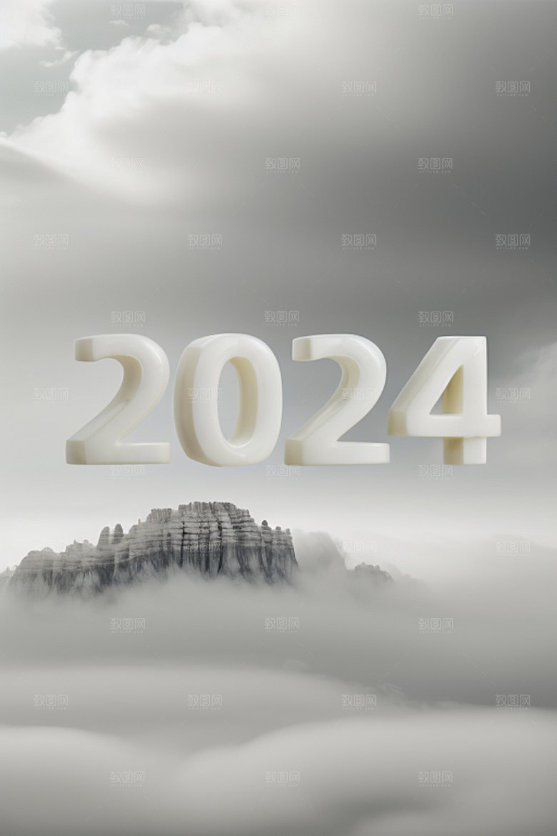 2024年跨年创意艺术字