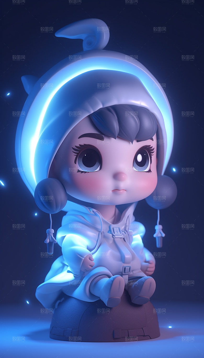 卡通人偶梦幻盲盒模型