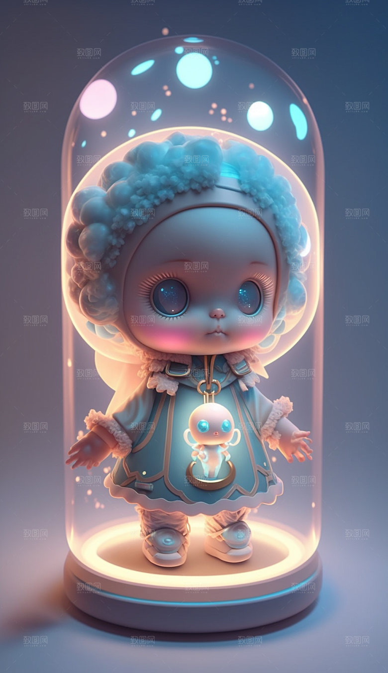 卡通人偶梦幻3D模型