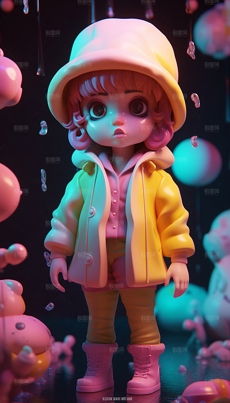 卡通人偶盲盒玩偶模型