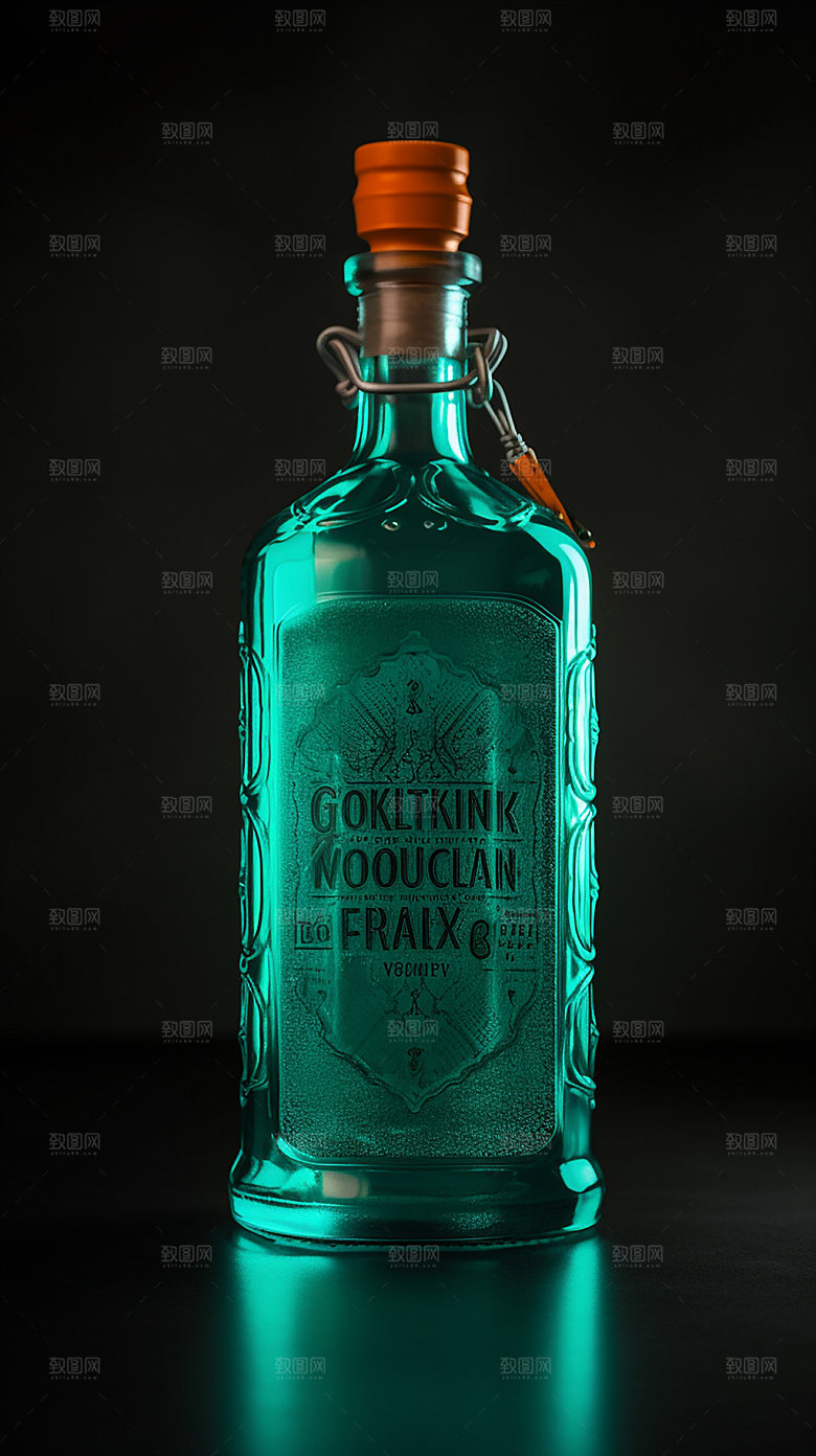白酒酒水礼品模型