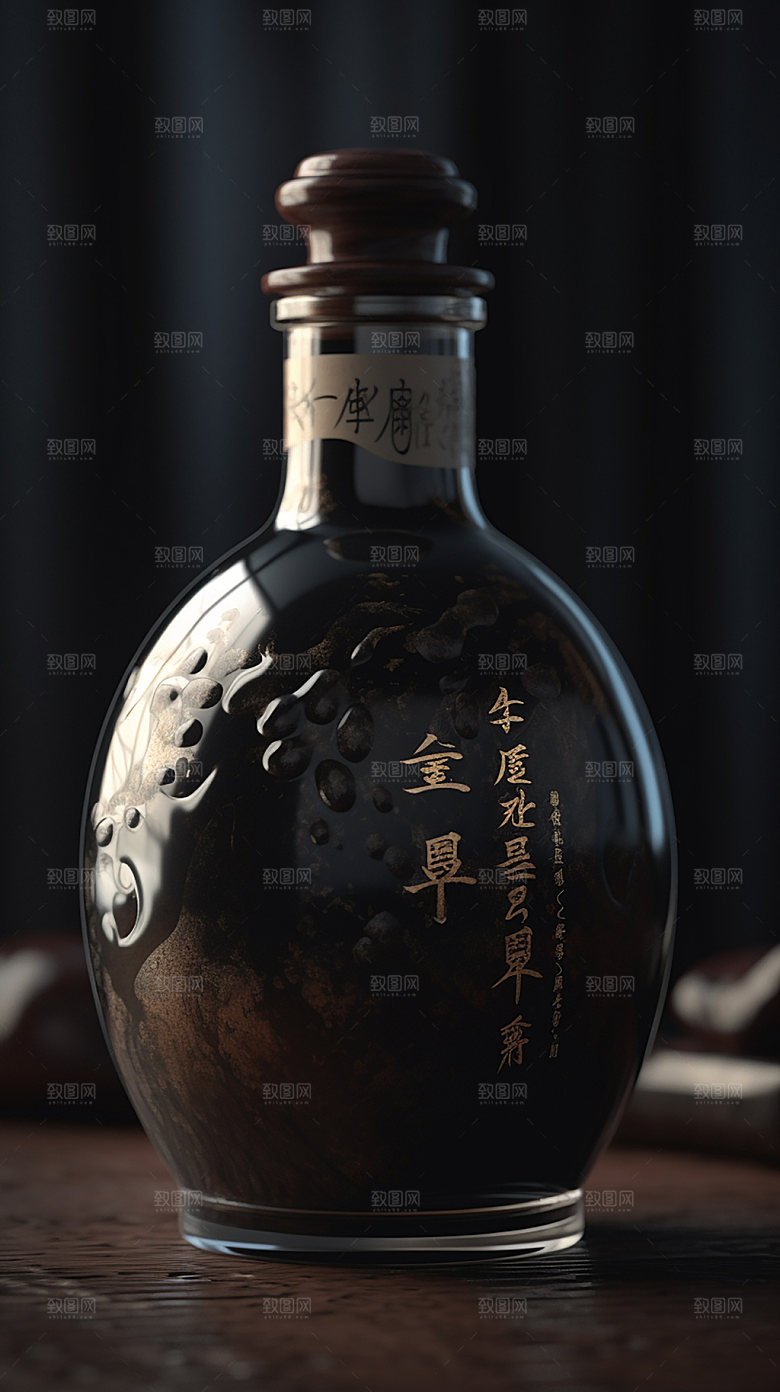 白酒礼品酒水模型