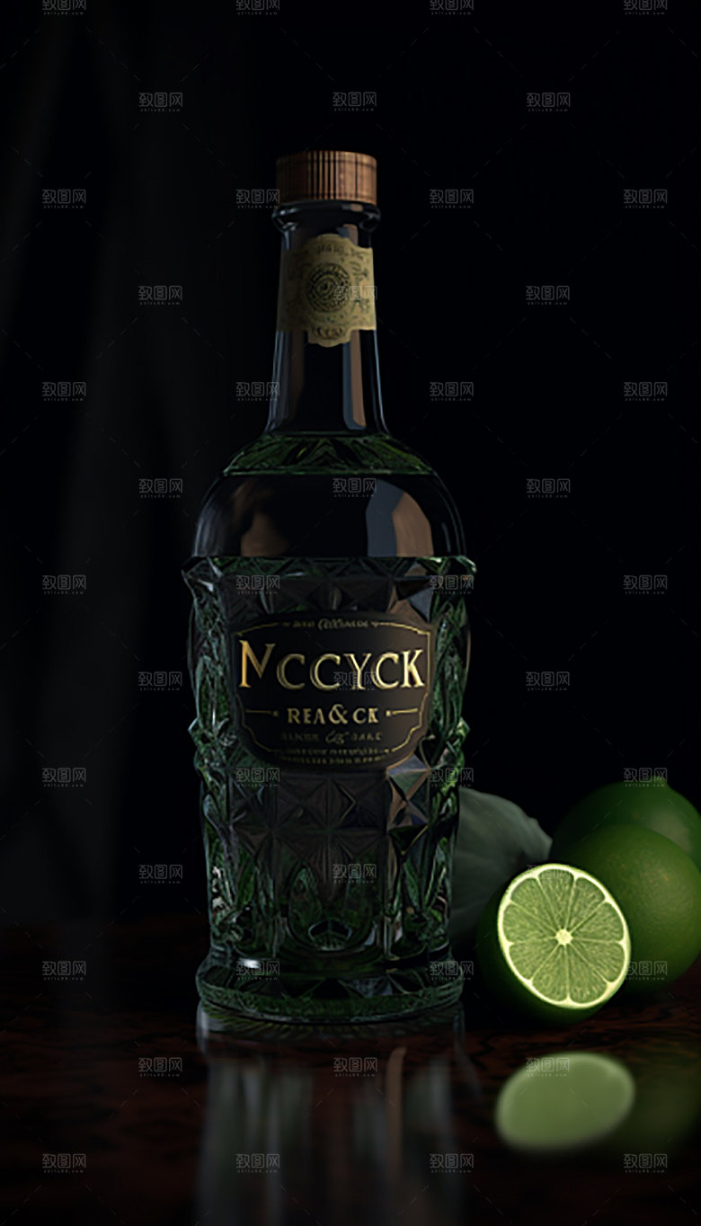 白酒酒水高端模型