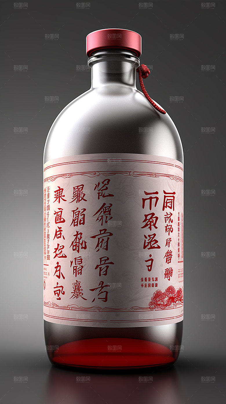 白酒酒水设计模型