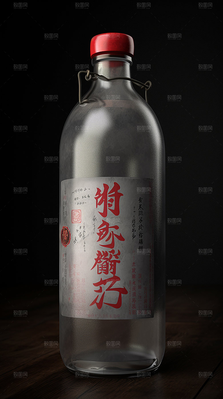 白酒高端礼盒模型