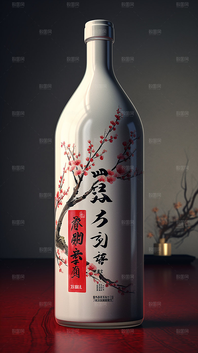 白酒礼盒产品模型