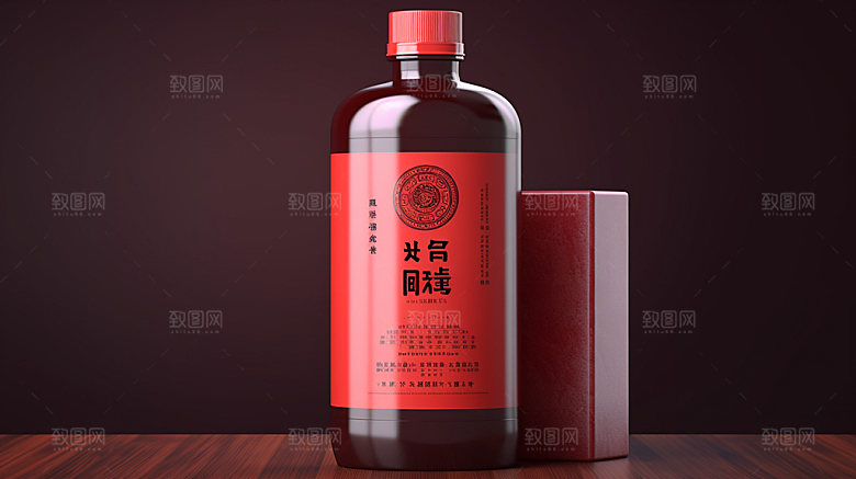 白酒酒水产品模型