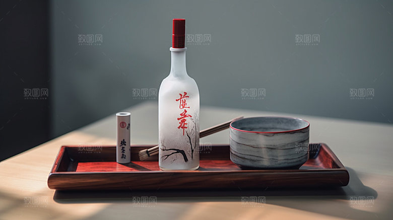 白酒高端包装模型