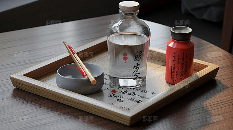 白酒礼盒设计模型