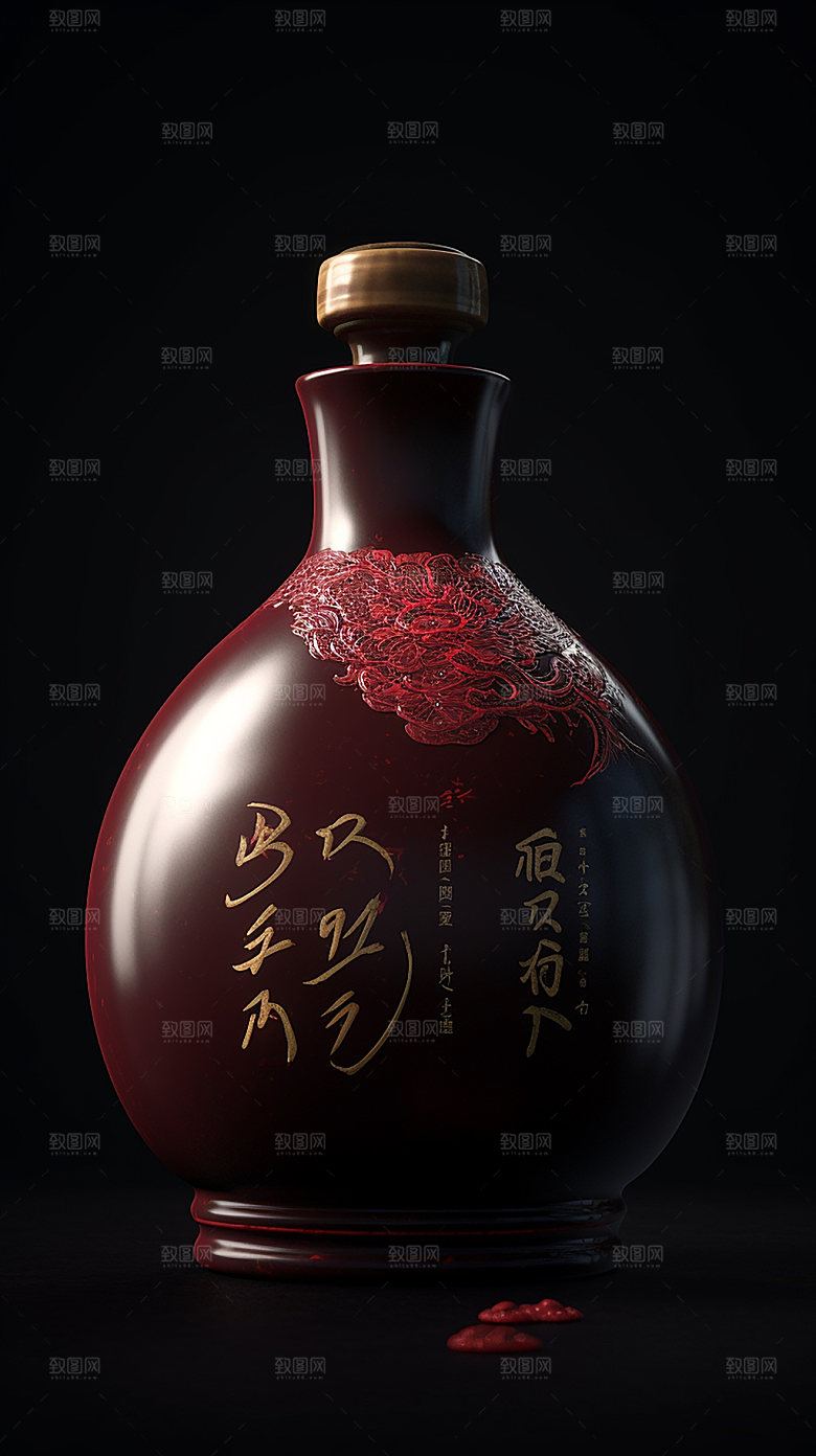 白酒样机产品模型