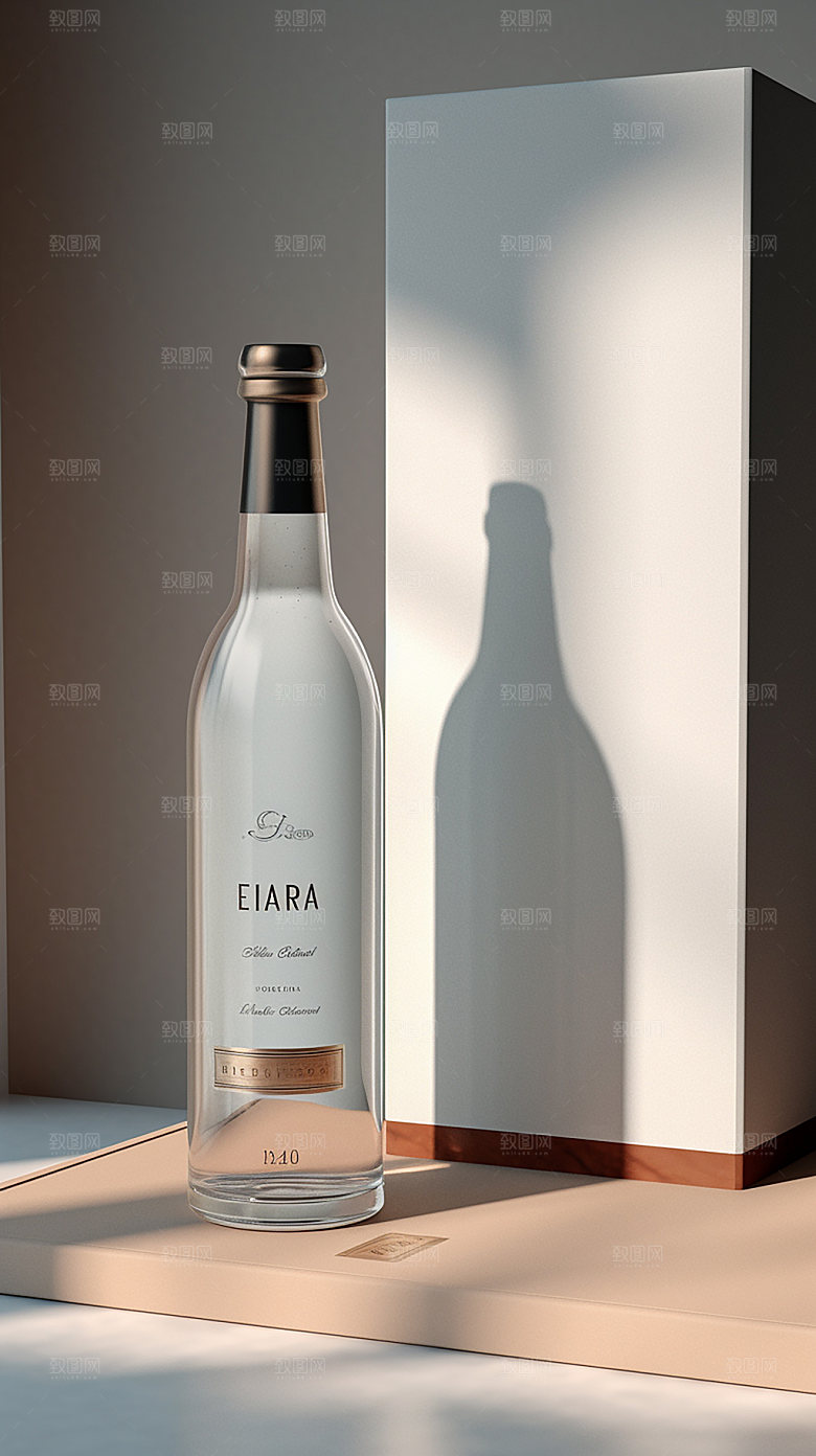 白酒酒水礼品模型