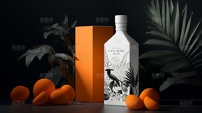 白酒礼盒高端模型