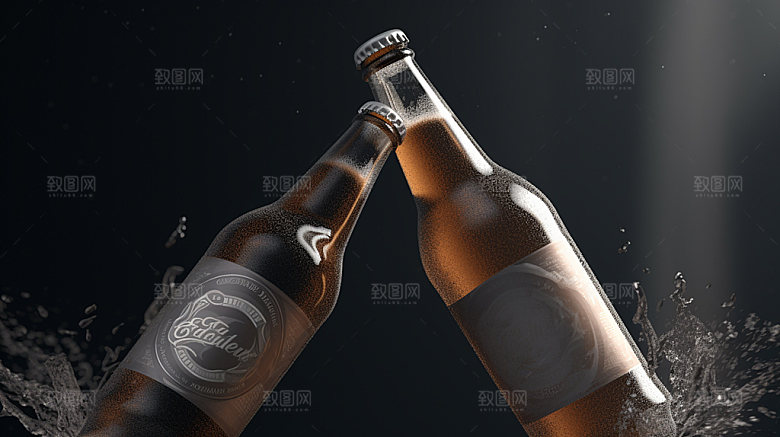 啤酒包装设计模型
