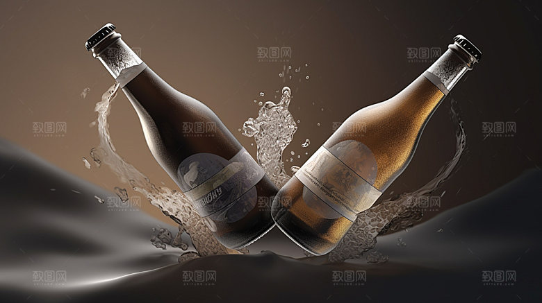 啤酒易拉罐样机模型