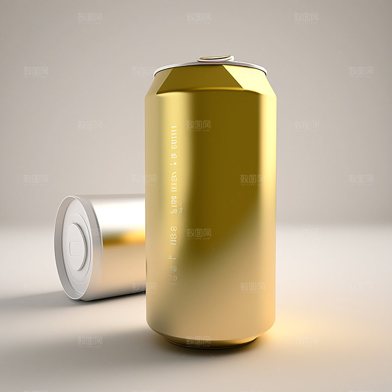 啤酒易拉罐样机模型