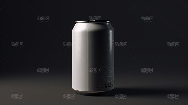 啤酒易拉罐样机模型