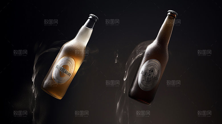啤酒设计易拉罐模型