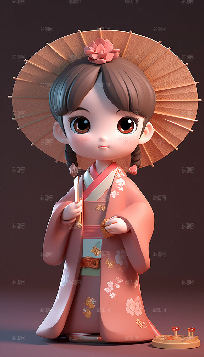 汉服盲盒玩偶人偶模型