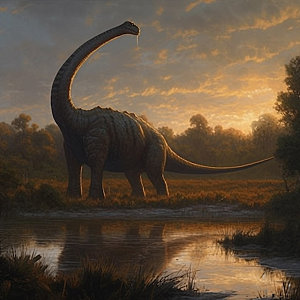 恐龙侏罗纪自然插画