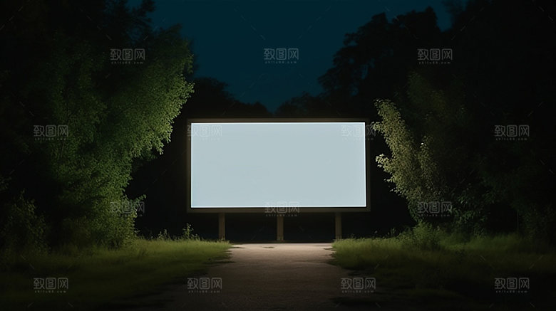 广告牌模型展板样机