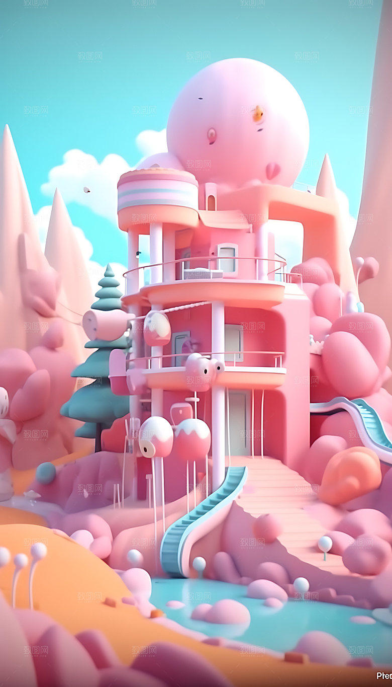 游乐园3D模型