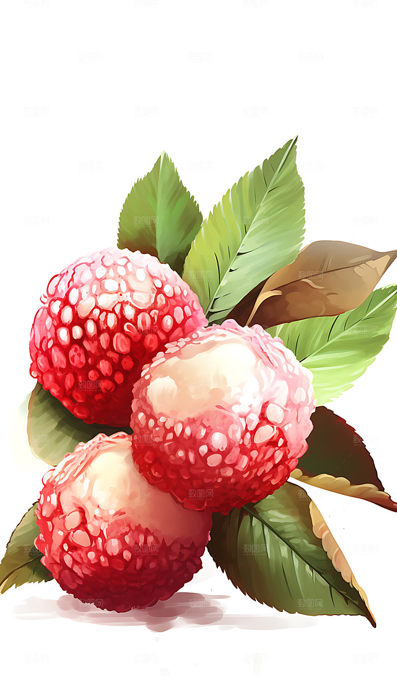 大暑炎热夏季插画