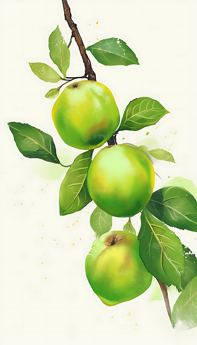 芒种丰收乡村插画